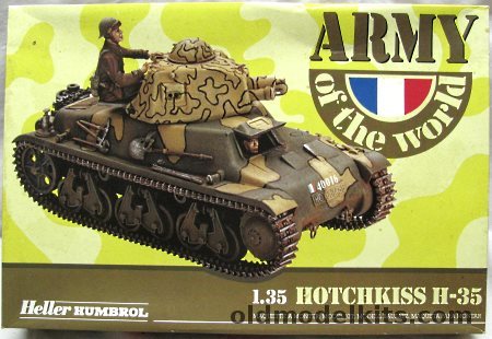 Heller 1/35 Char Hotchkiss H 35 WWII Tank, 81132 plastic model kit